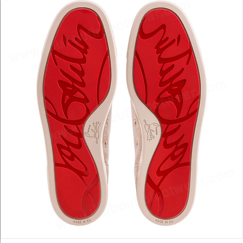 Christian Louboutin Tan Viera Calf Leather Sneaker
